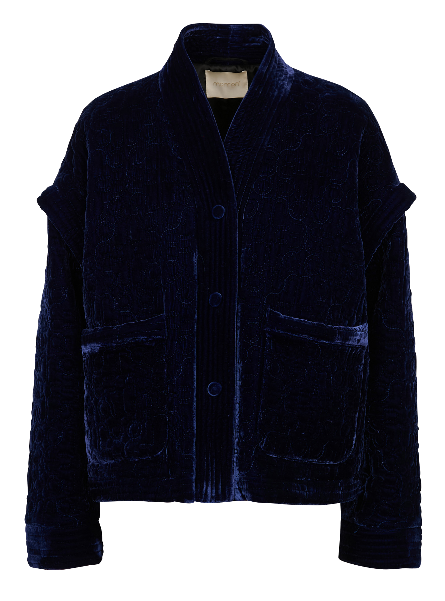 KUMA - Veste ample effet velours | Bleu