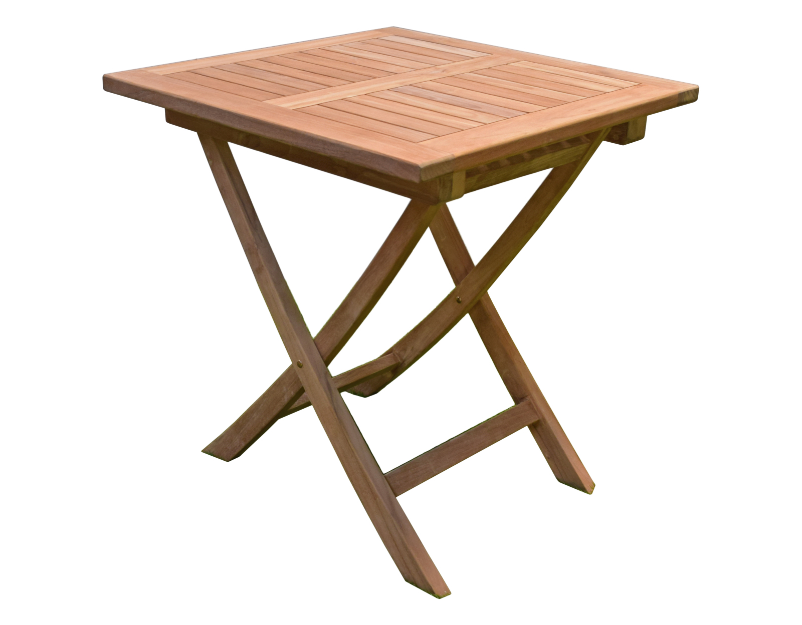 3-teilige Tischgruppe SOLO 03 - natur - Teak Massivholz