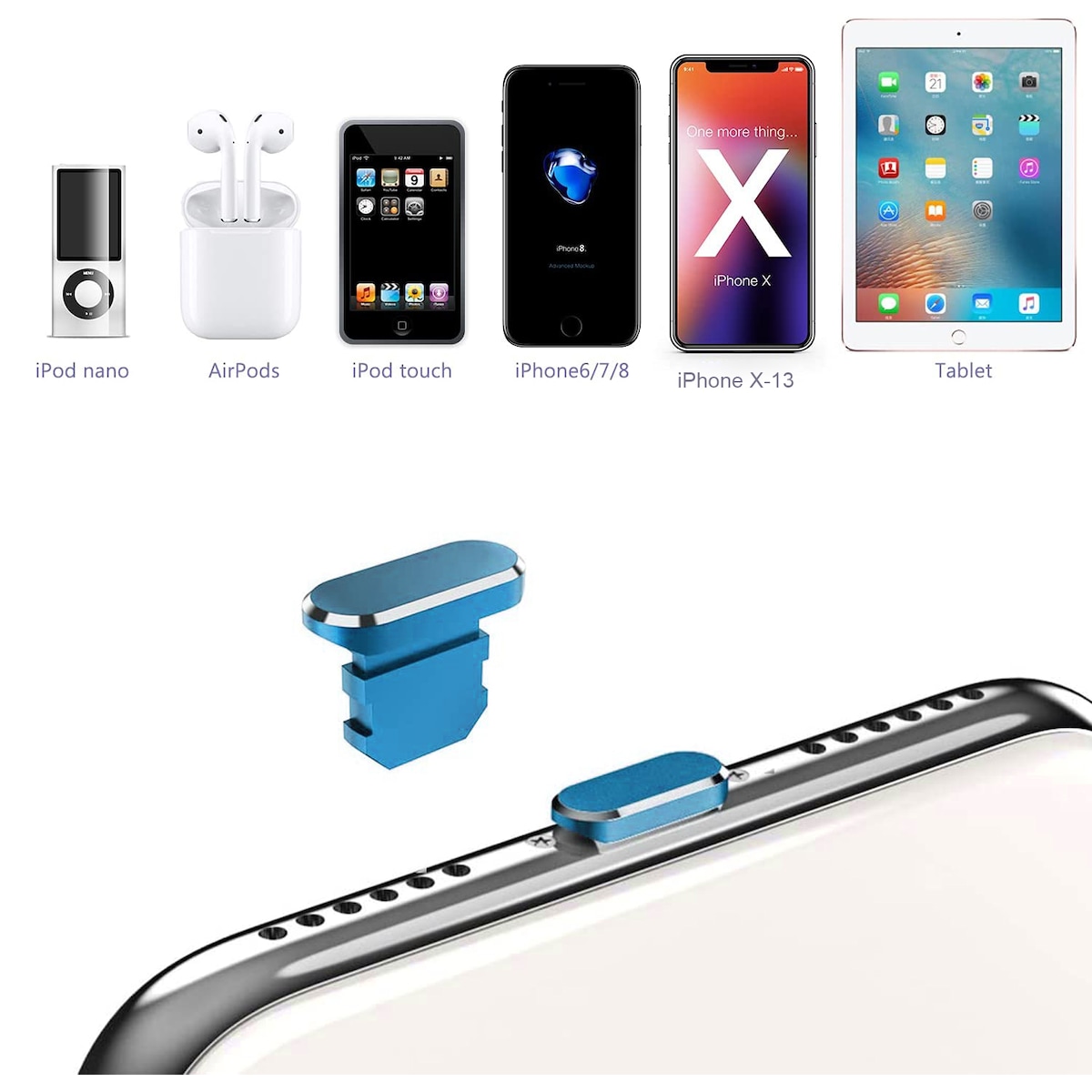 Beskyttelsesdeksel for iPhone Støvtett plugg