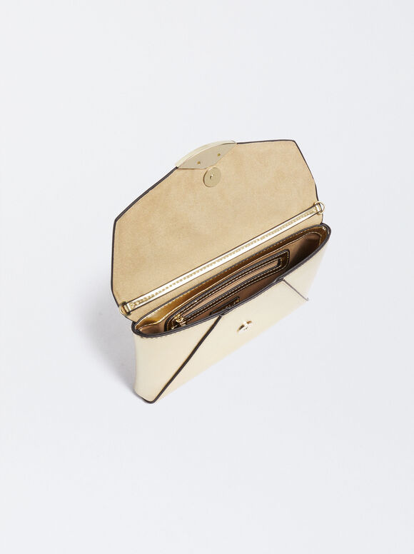 Bolsa de festa metálica - Dourada