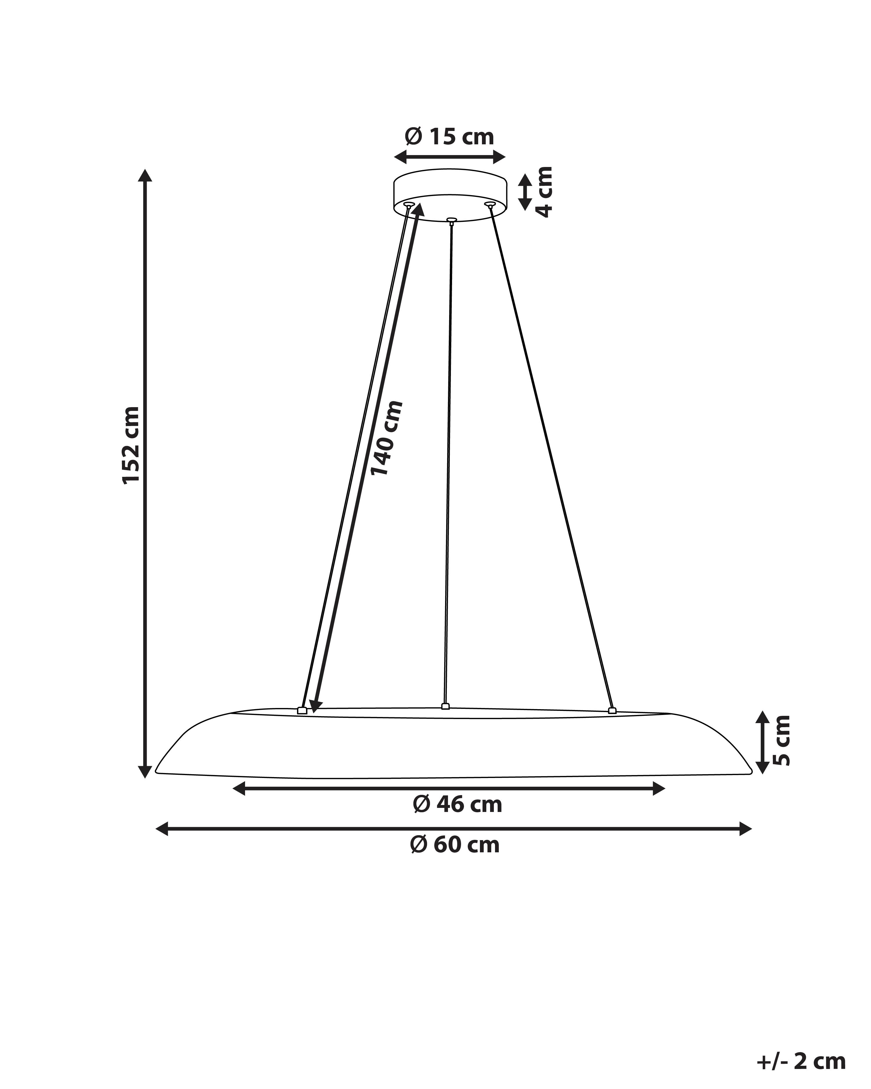 LED hanglamp SURKO Metaal Zwart