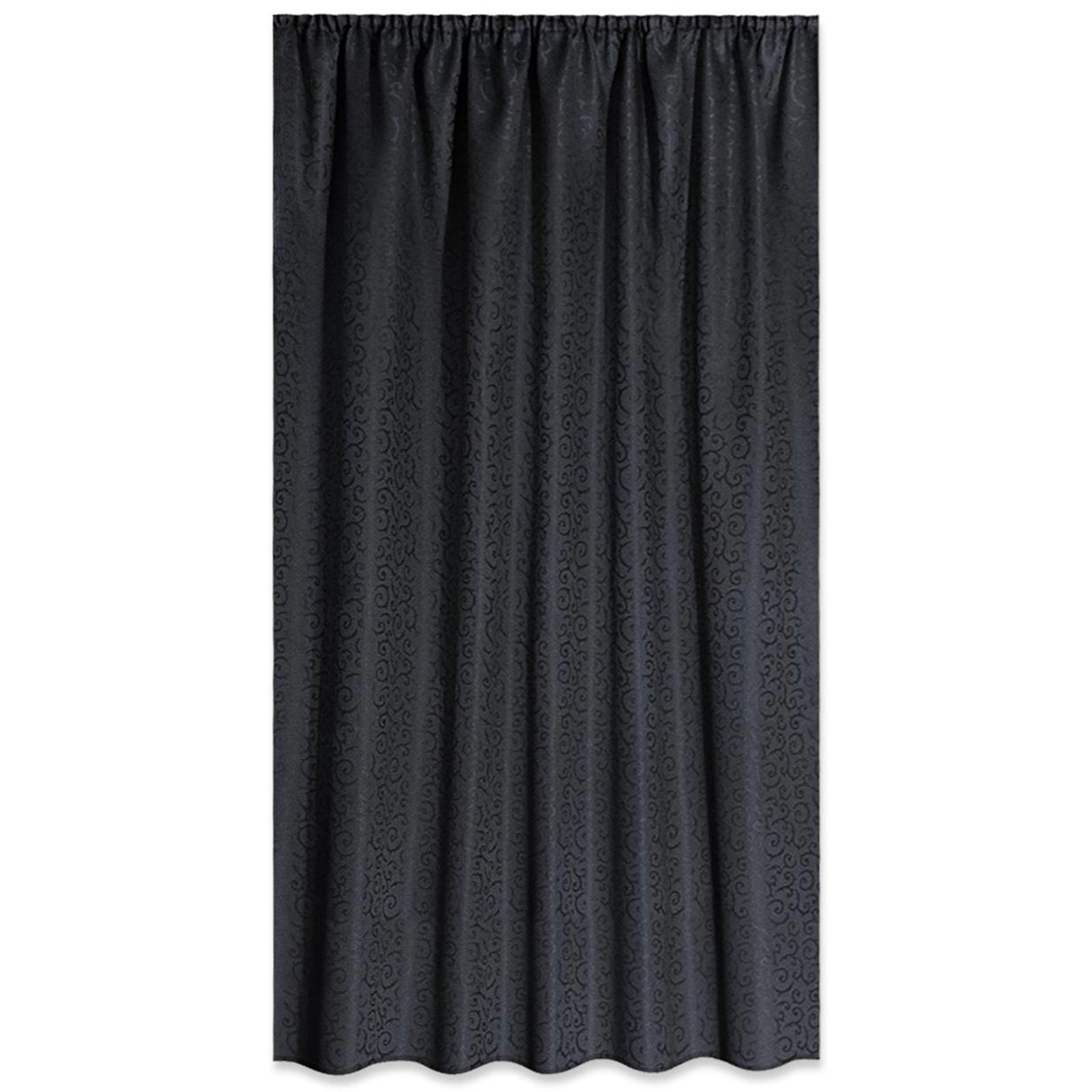 Fertigschal - anthrazit - Jacquard - 140x175 cm