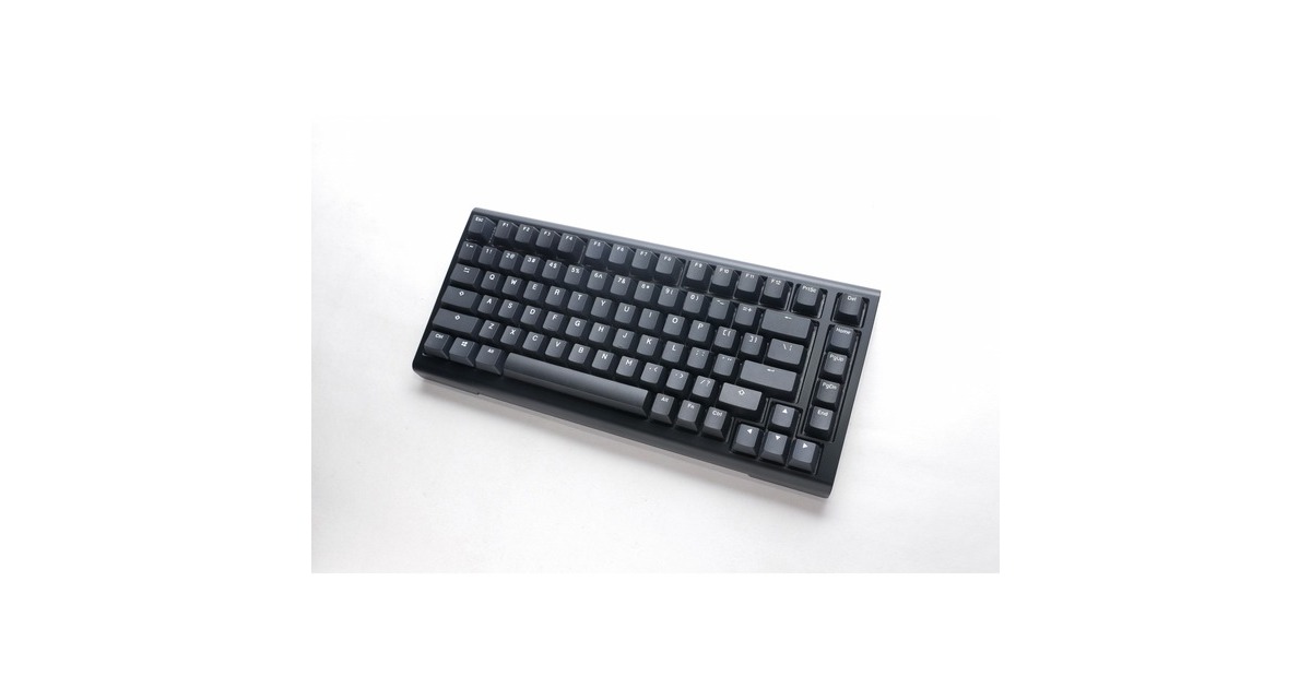 DuckyProjectD Tinker 75 met QMK/VIA, toetsenbord  (Zwart/wit, US lay-out, Cherry MX Speed Silver, RGB led, Double-shot PBT, Hot-swappable, Gasket mount, 75%)