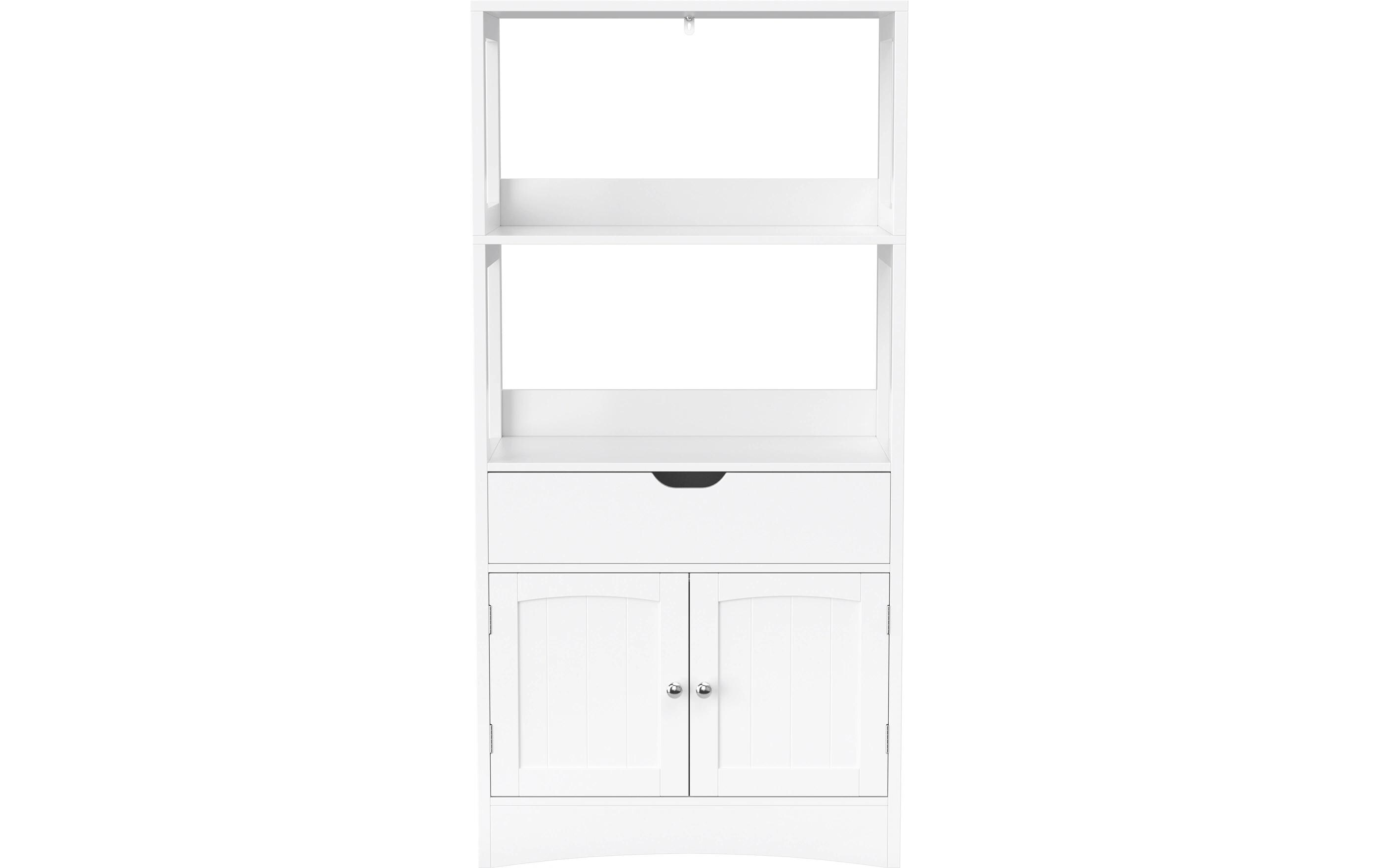 Badezimmerregal 60 x 32.5 x 122 cm, Weiss<br>Badschrank