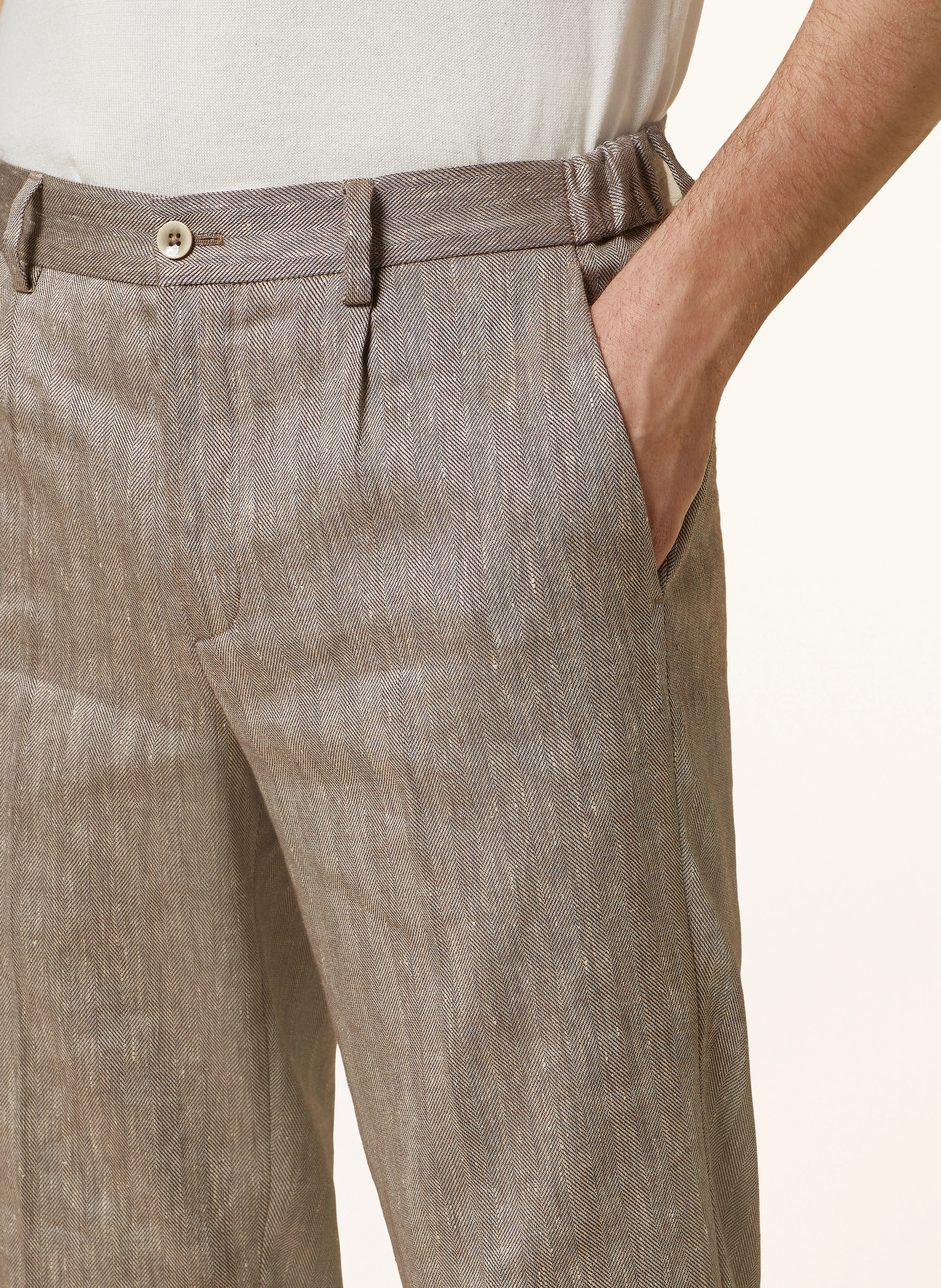 PAUL Hose Slim Fit mit Leinen