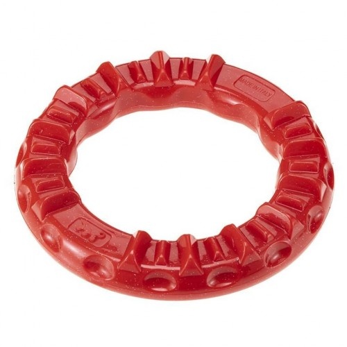 Anel dental Ferplast Smile vermelho para cães