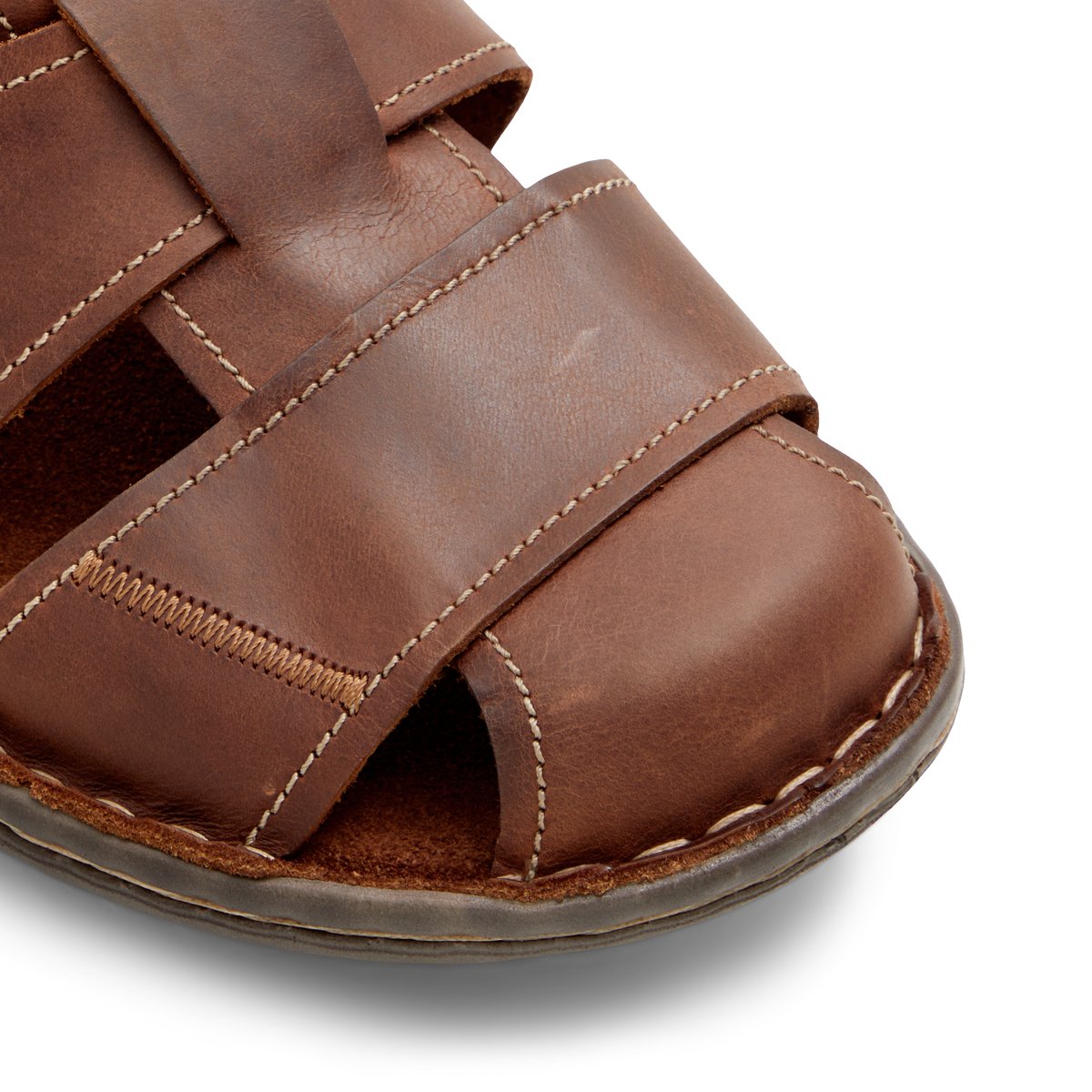 SOFT WALK-Ibelakath-Sandales de pêcheur - Talon plat - Marron