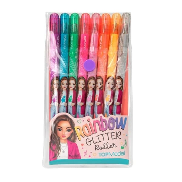 TOPModel Glitter Gelpen-sett m/8 farger (0412192)