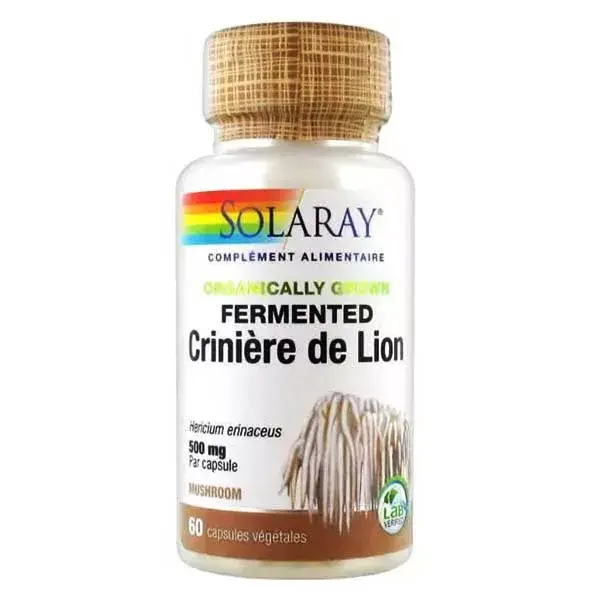 Solaray Lion's Mane 500mg 60 Cápsulas Vegetais