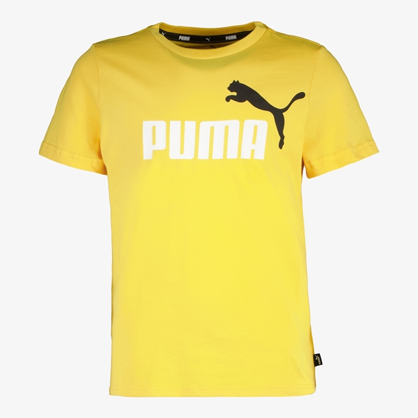 Puma ESS+ Col 2 Logo kinder T-shirt geel