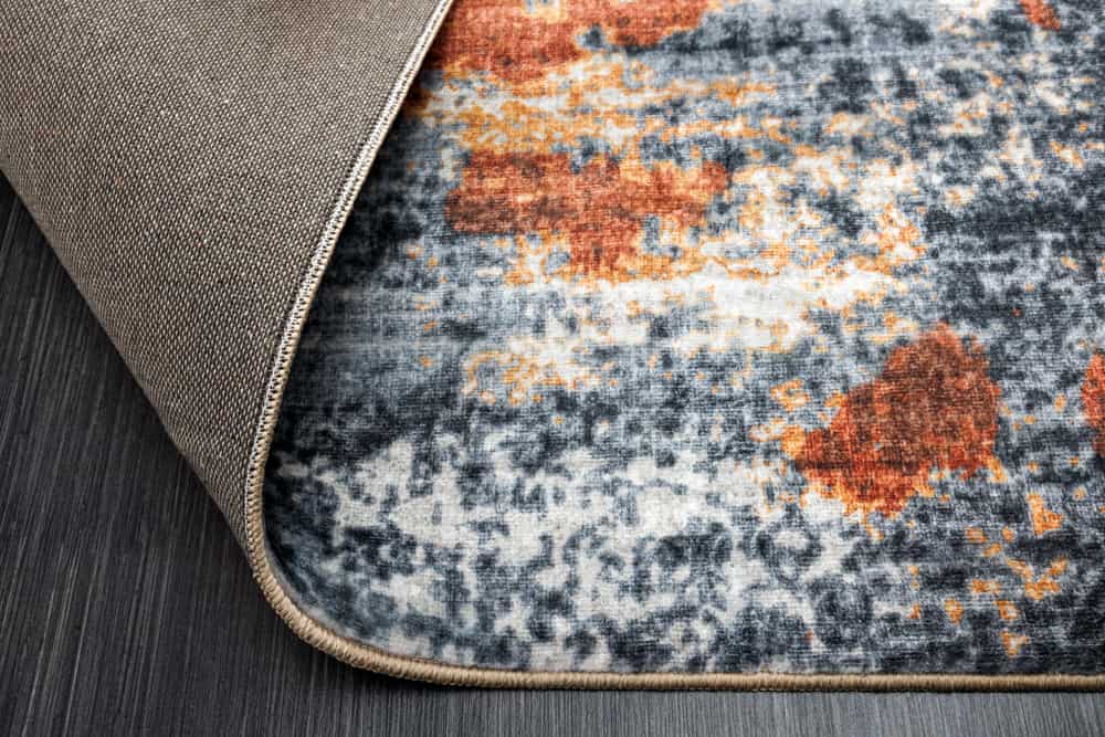 Design Teppich MODERN ART 230x160cm grau kupfer Kurzflor Indoor-Teppich