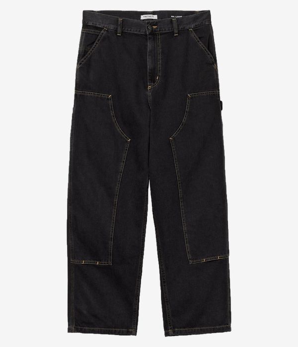 Carhartt WIP W' Brandon Double Knee Pant Maverick Jeans women (black stone washed)