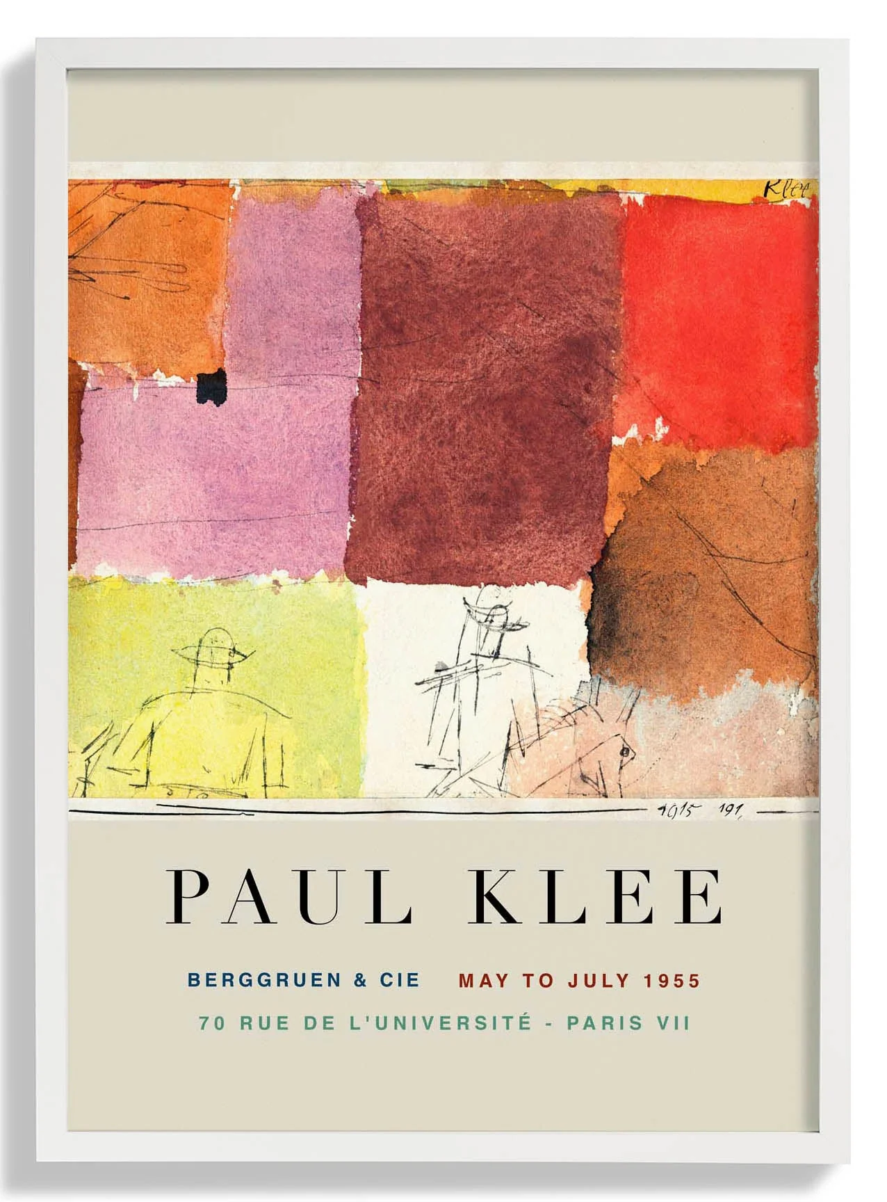 Paul Klee Komposition mit Figuren Kunstausstellung