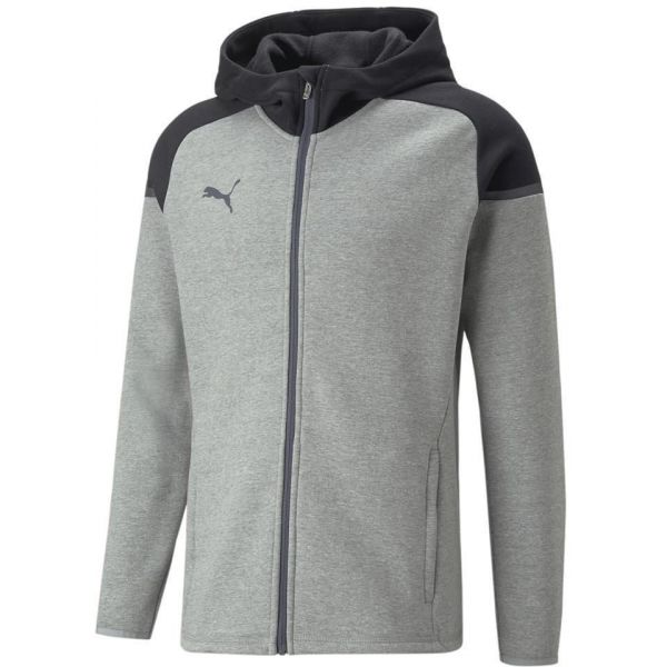 Puma teamCUP Casuals Hooded Jkt 657987-13 Cinzento M