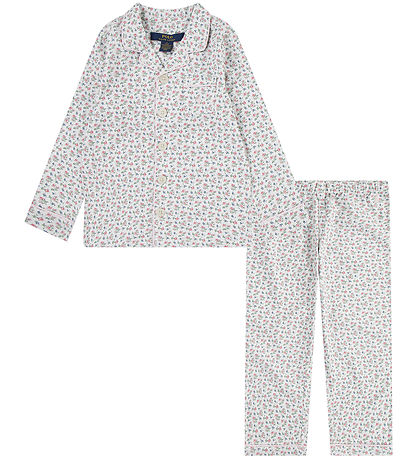 Polo Ralph Lauren Natt?j - Cloud Dancer/Rsa m. Blomster