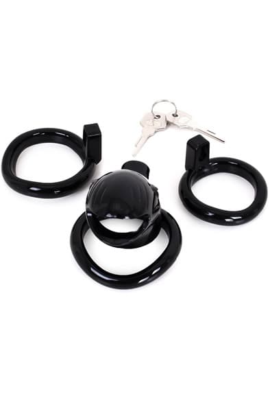 Plastic Chastity Cage Black Kyskhetsbur