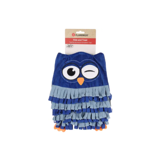Tapis de fouille hibou Flamingo pour chien - 27 x 2,5 x 33 cm