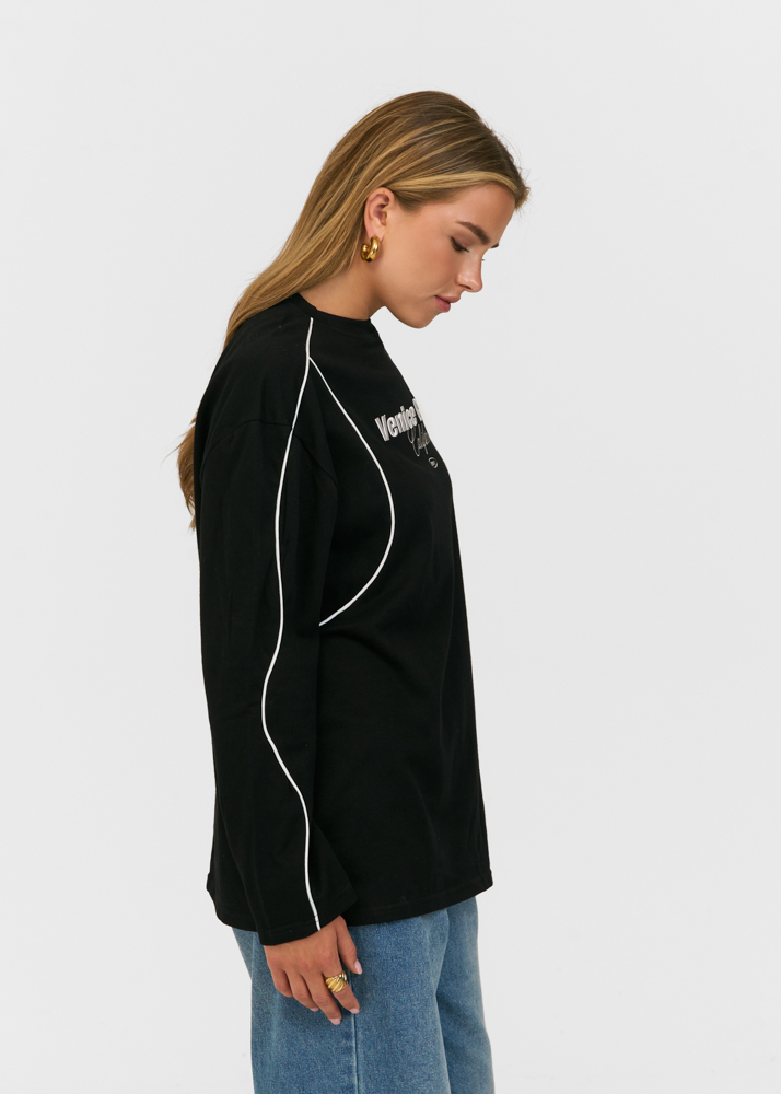 Venice longsleeve zwart