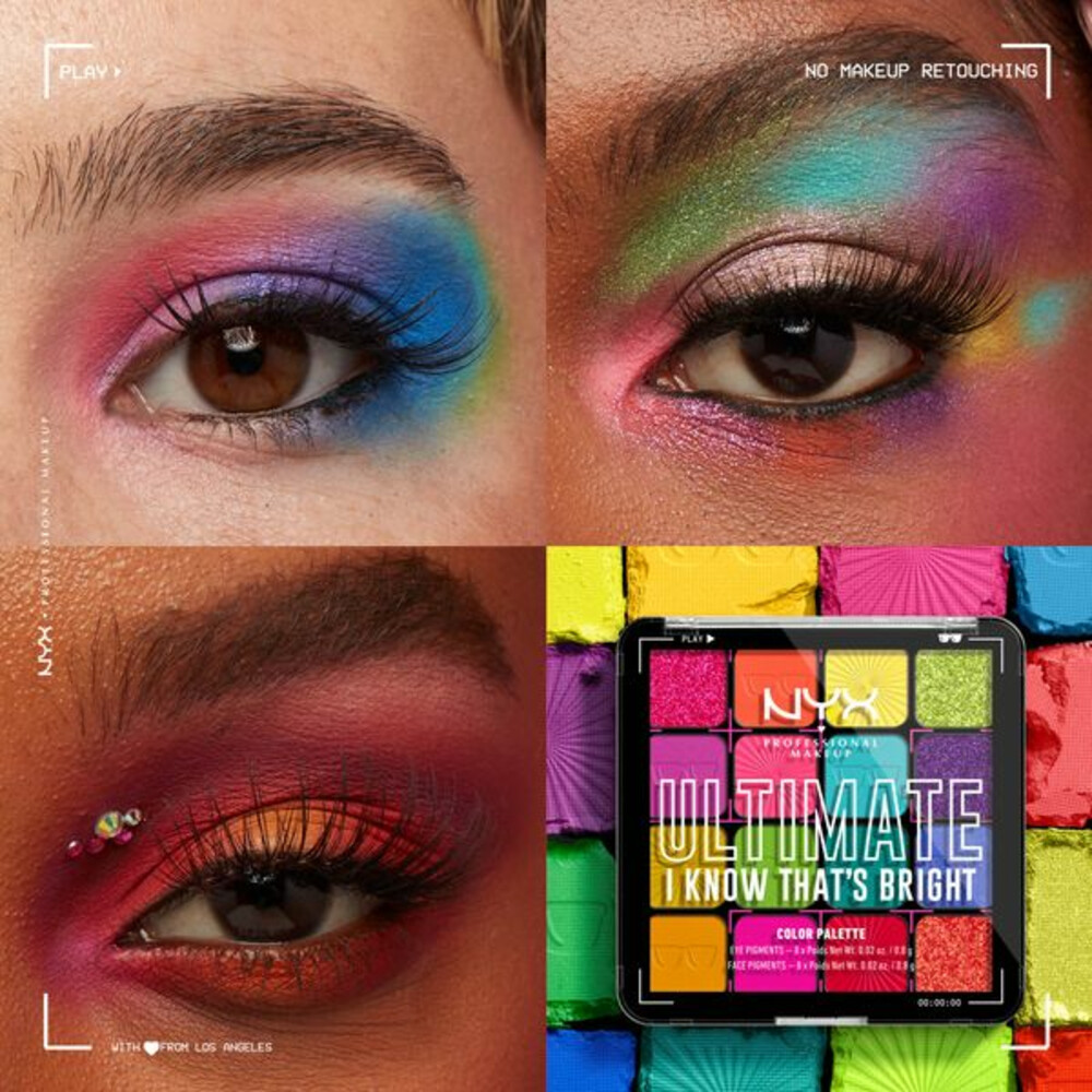 NYX Ultimate Oogschaduw Palette I Know That's Bright1 stuk