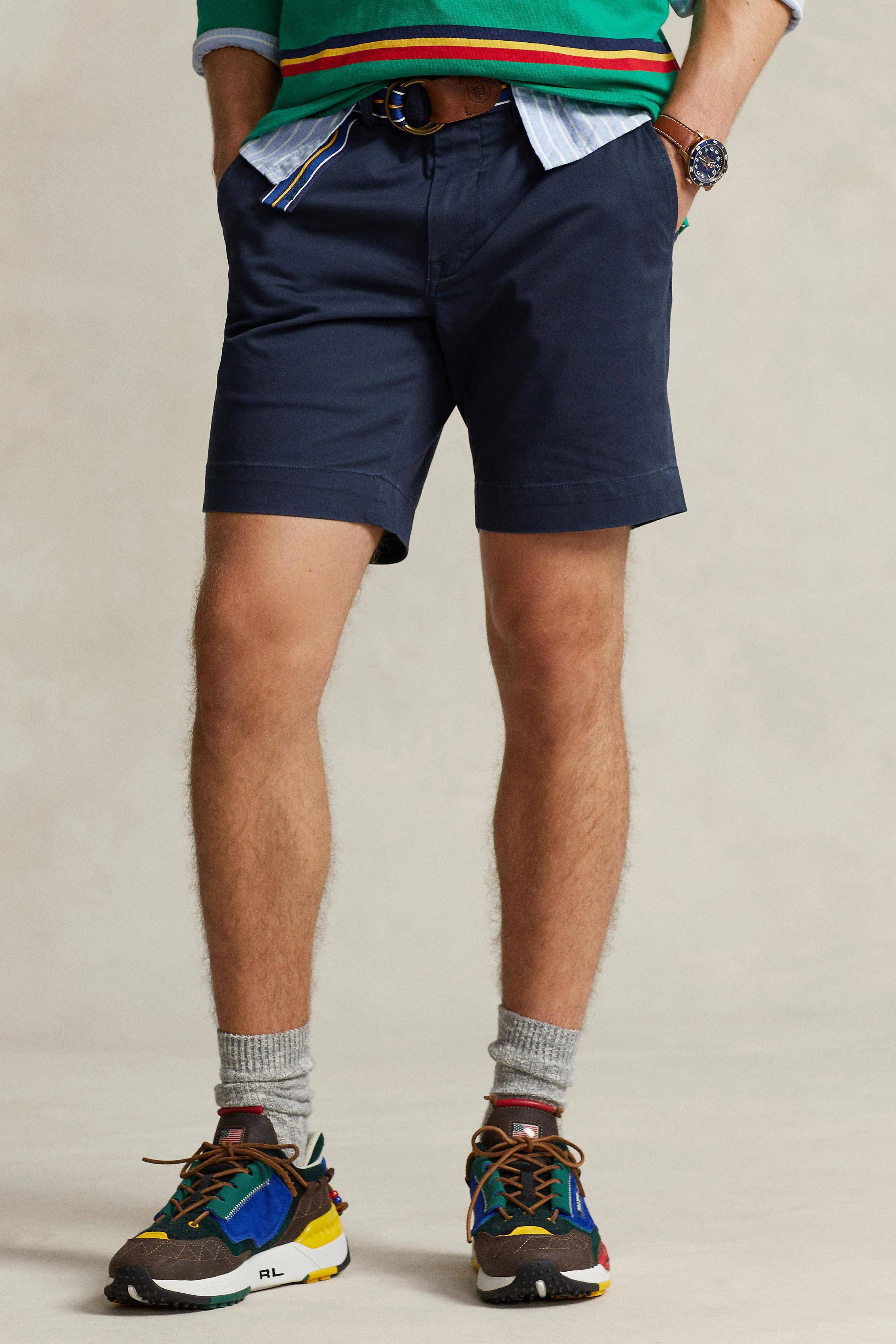 POLO Ralph Lauren slim chino shorts donkerblauw