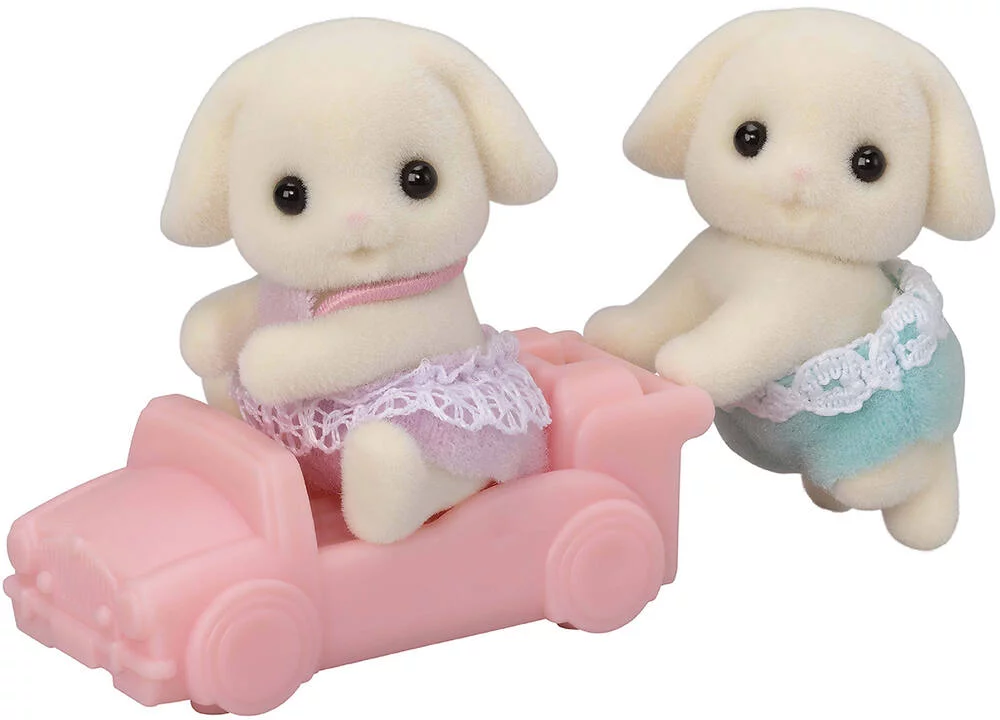 LES JUMEAUX LAPIN BELIER -SYLVANIAN FAMILLES