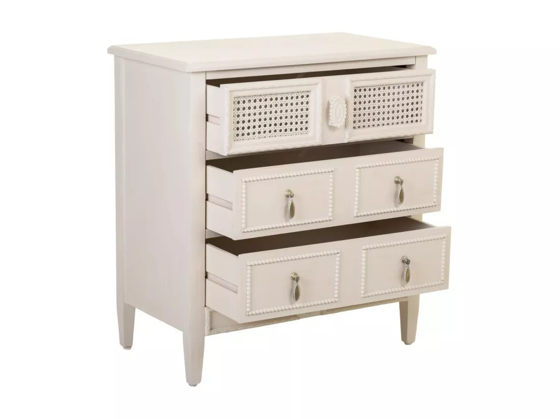 Commode en bois beige 65x36x70