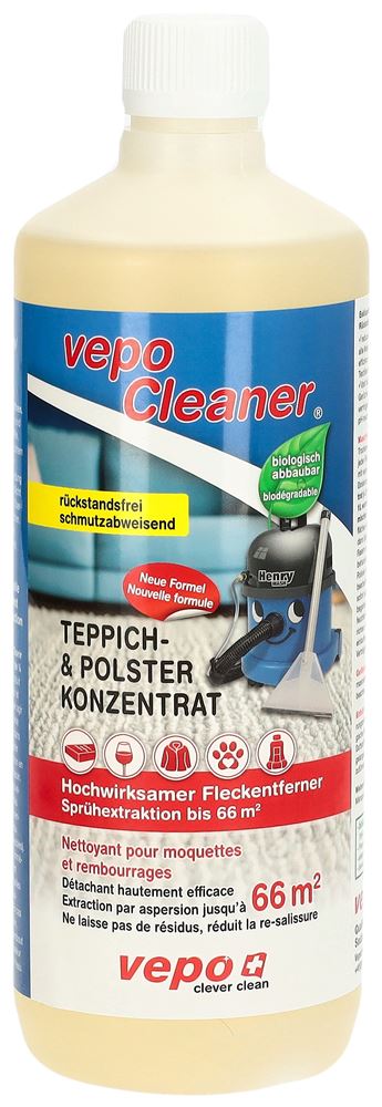 VepoCleaner Teppich   Polster Konzentrat Konz Sprühextraktion bis 66m2 1000 ml