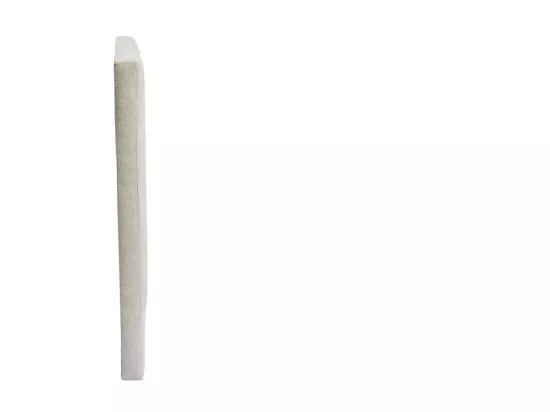 Tête de lit en tissu effet velours beige L160 cm AVAH