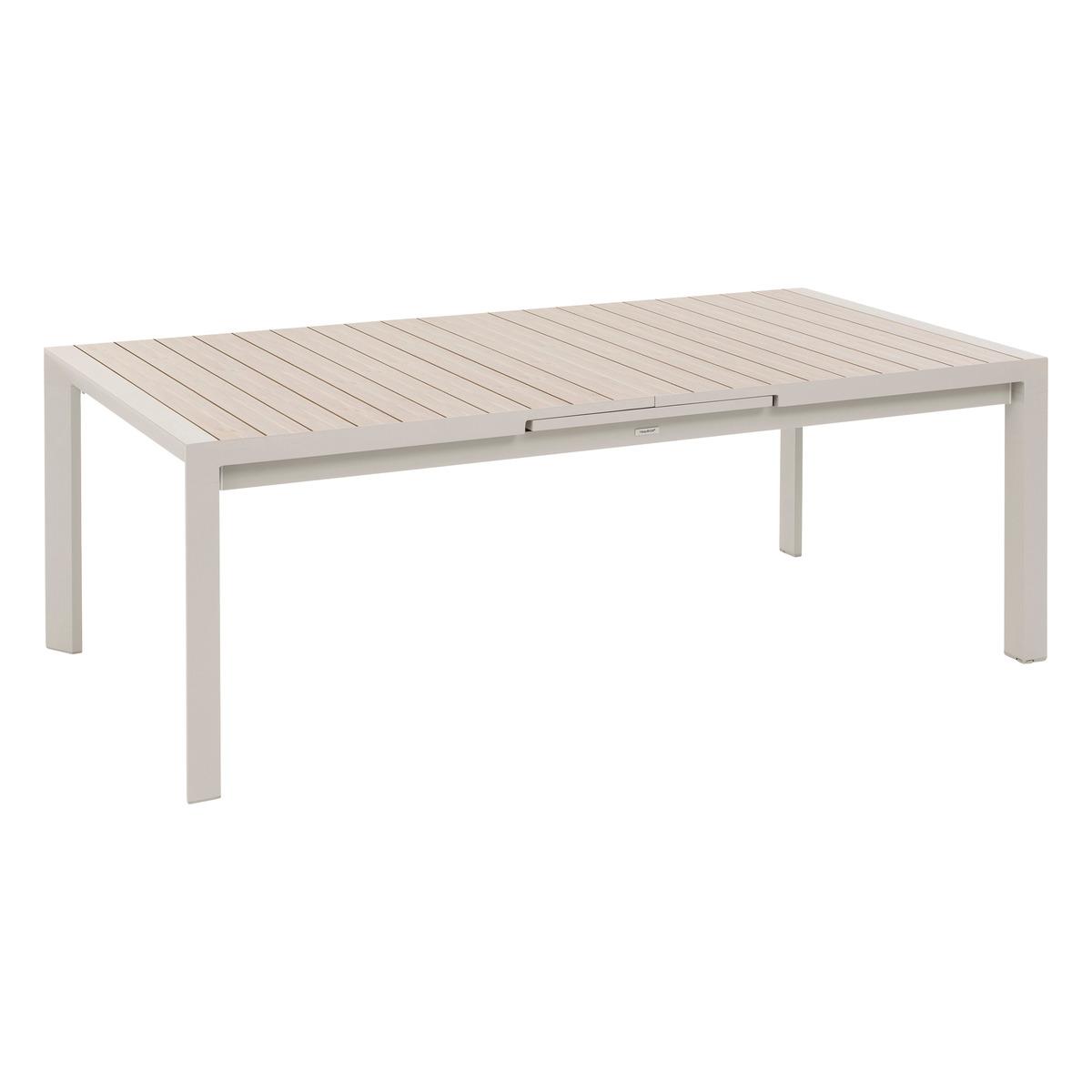 TABLE EVASION RALLONGE AUTOMATIQUE LIN ARGILE 10 PLACES