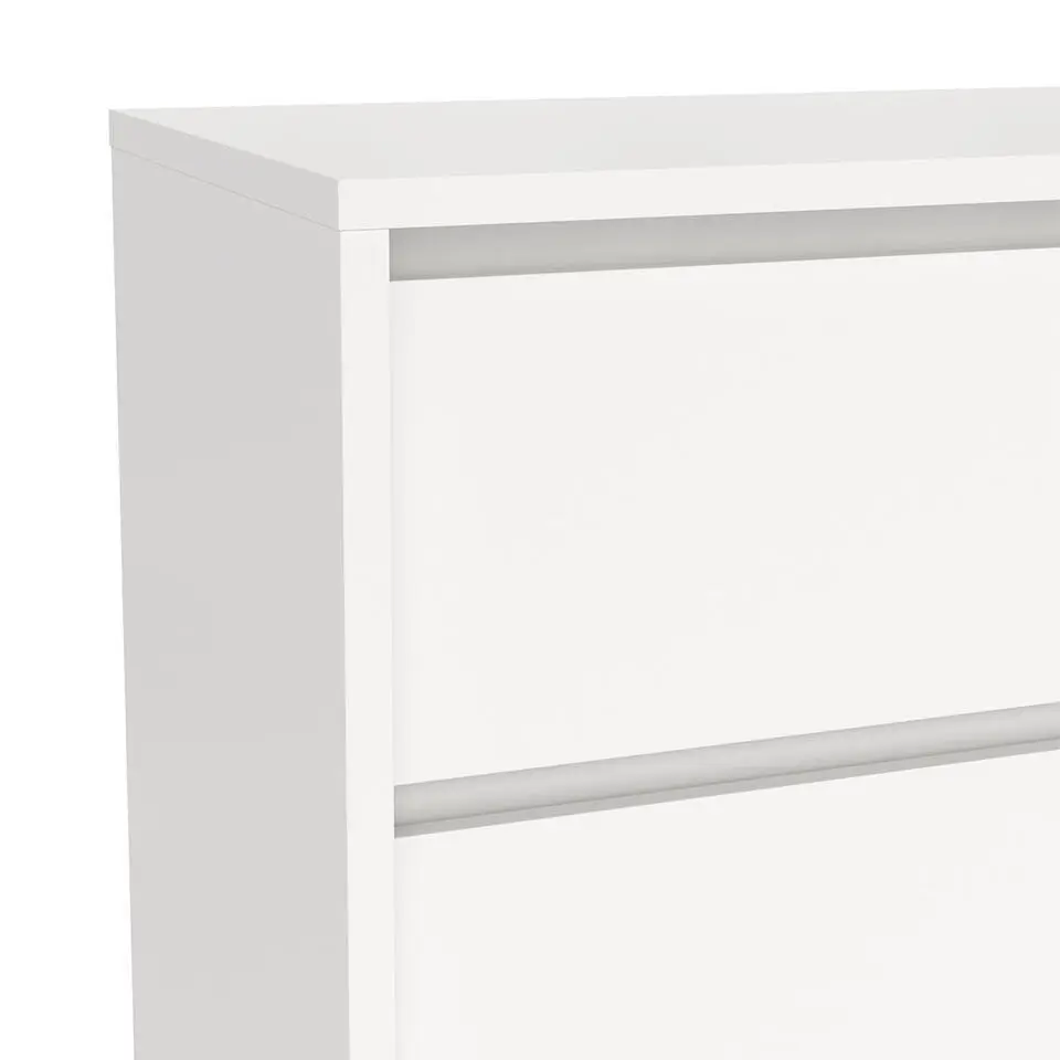 Hioshop Next kommode 1 deur 3 lades wit