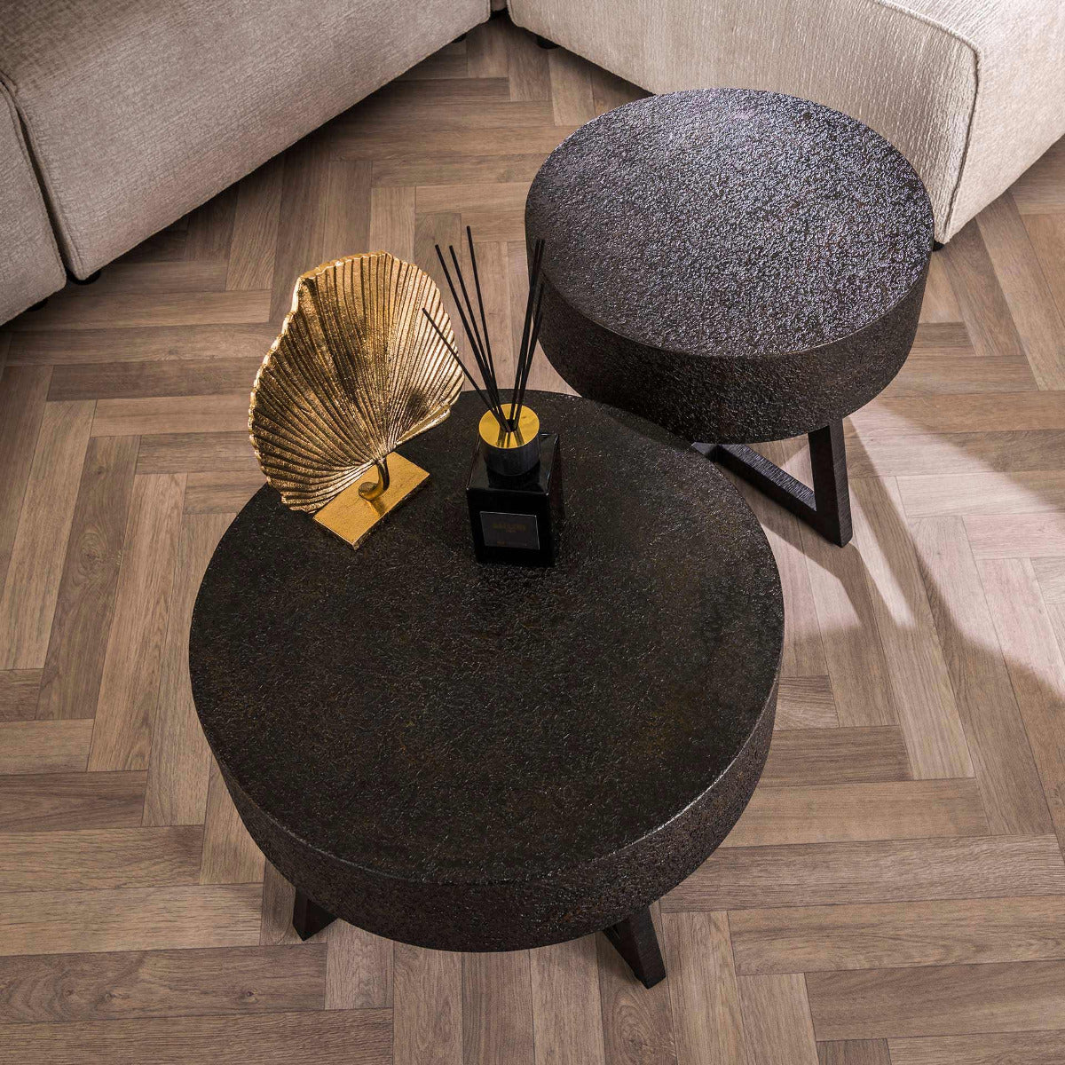 Fraaai - Sonja salontafel Ã¸50 - ferro metallic
