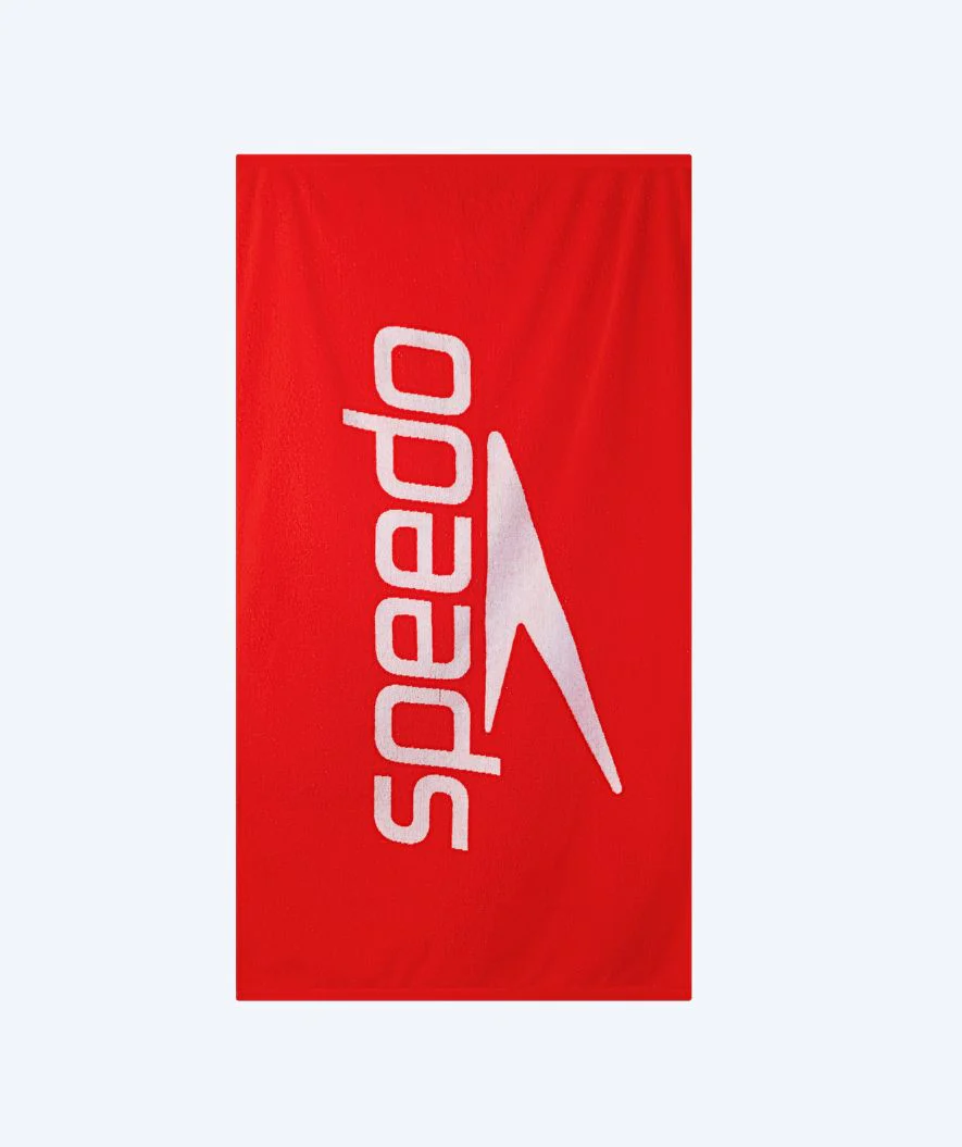 Speedo badehåndklæde - Logo - Rød/hvid