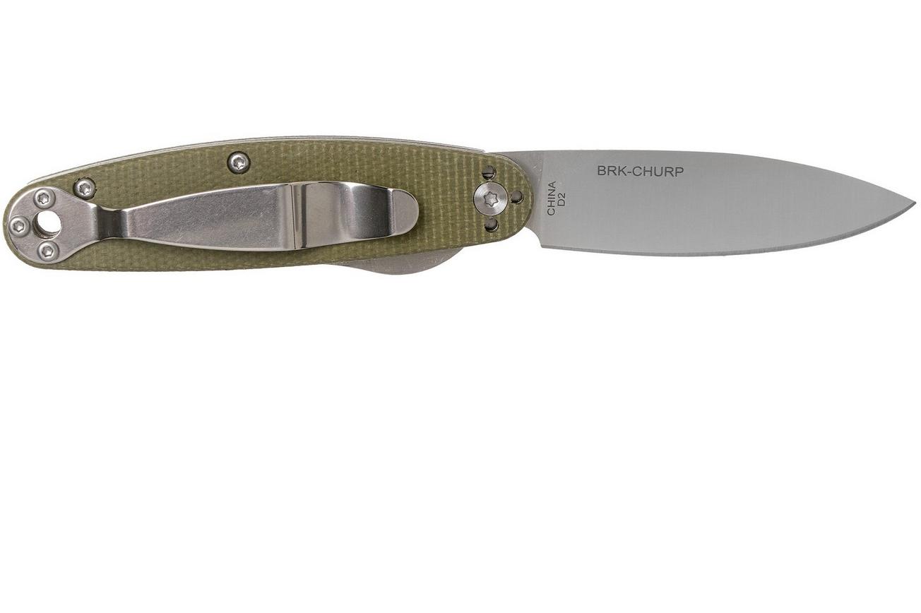 ESEE Churp EE-CH-01 D2, Green Micarta zakmes