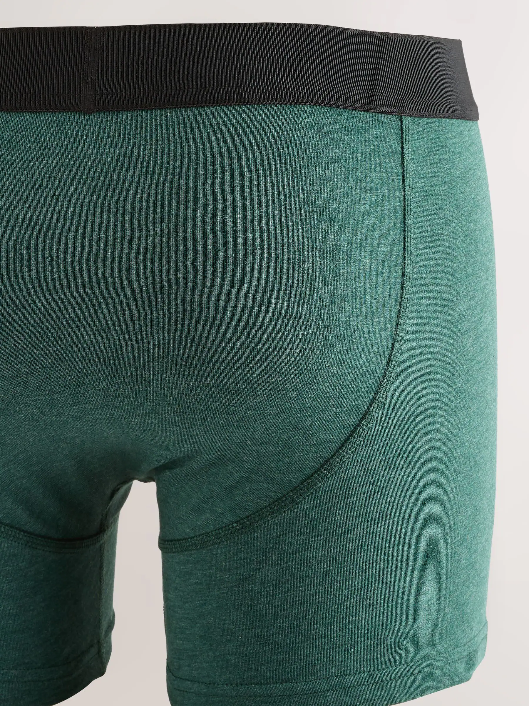 Rijk gekleurd groen/rood/blauw gemêleerd - Verpakking van 5 - Boxershorts met A-voorkant
