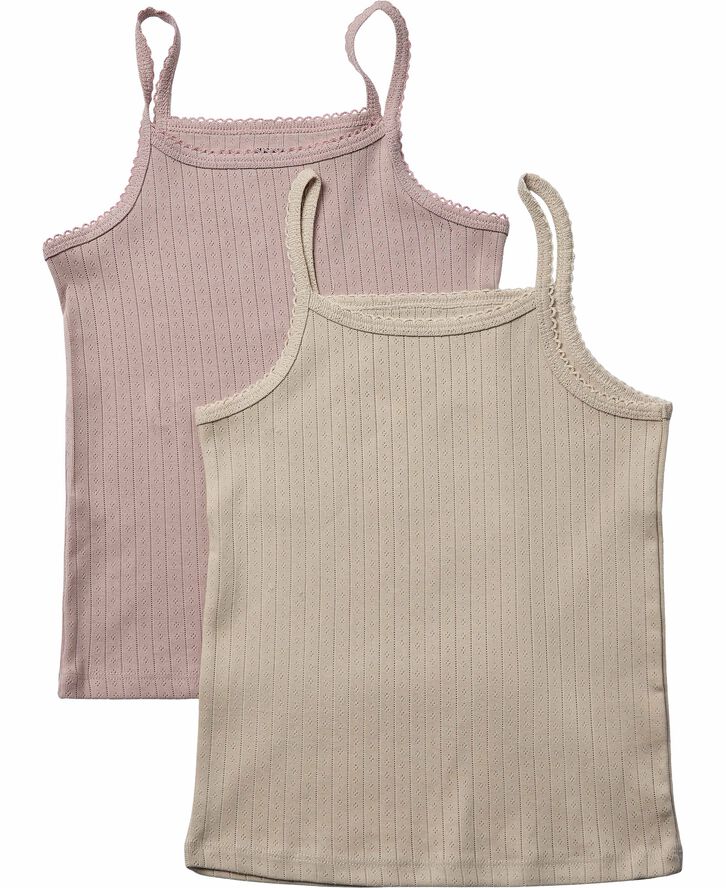 Magasin du Nord Collection Ava top 2-Pack - Organic GOTS Adobe rose