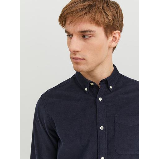 Jack&Jones Classic Fløjlsskjorte, Navy Blazer, M