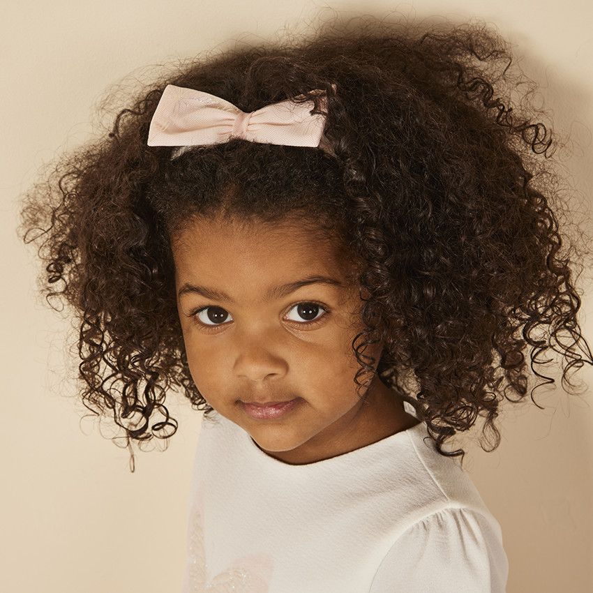Ensemble 2 pièces robe manches longues + bandeau pour bébé fille - Ecru