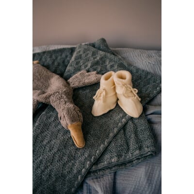 Babyschuhe Merinofleece, Natur