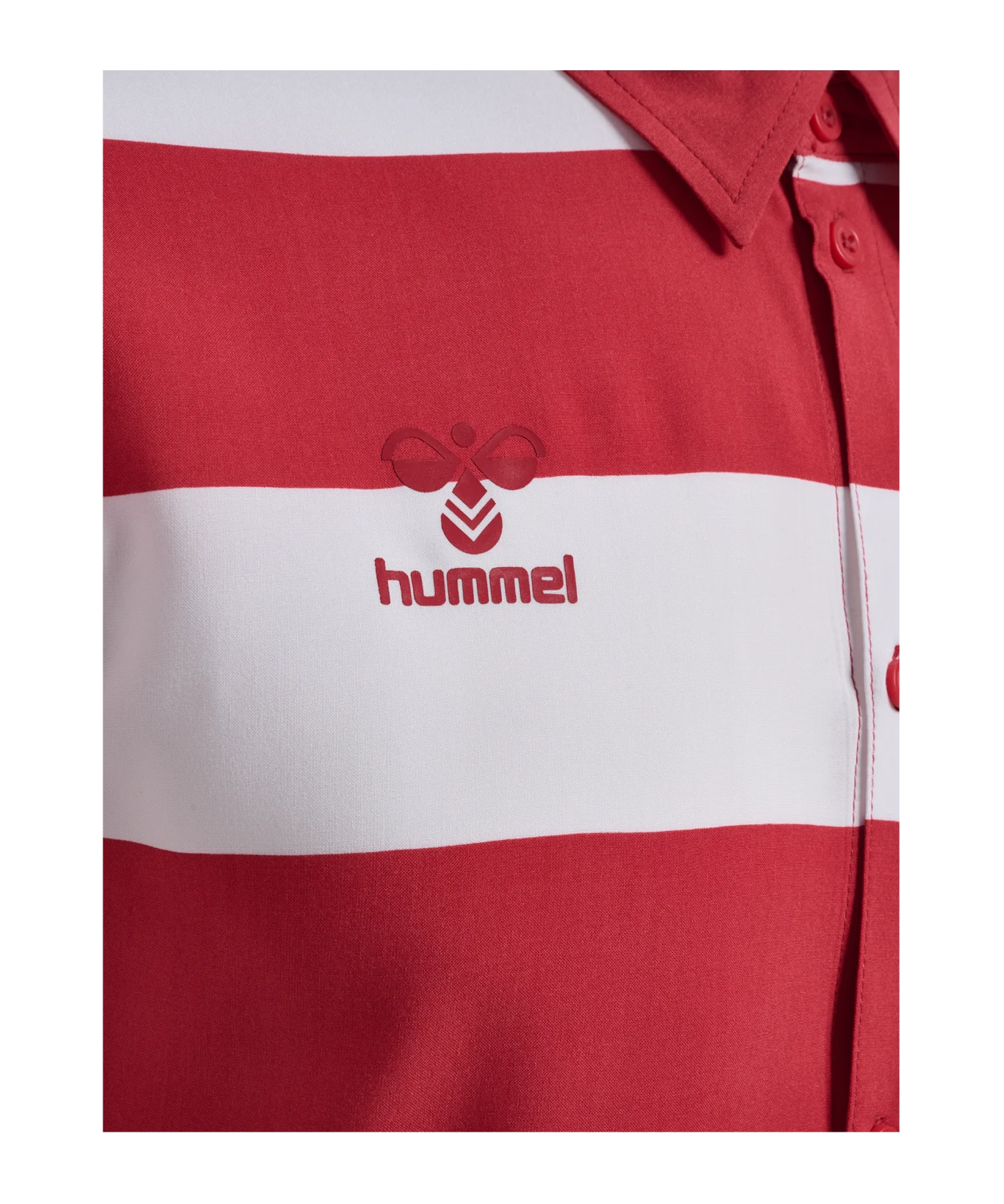 Hummel Dänemark Fan T-Shirt Rot Weiss F3681