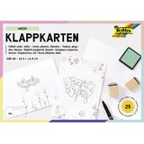 Carte pliante, 190 g/m2, A6, blanc