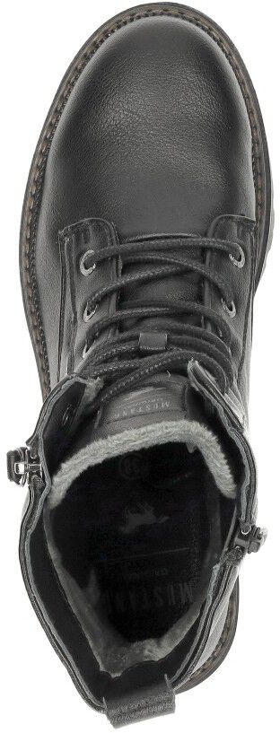 Mustang Veterschoenen Hoog zwart
