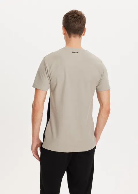 T-shirt met streep grijs (GRS.L)