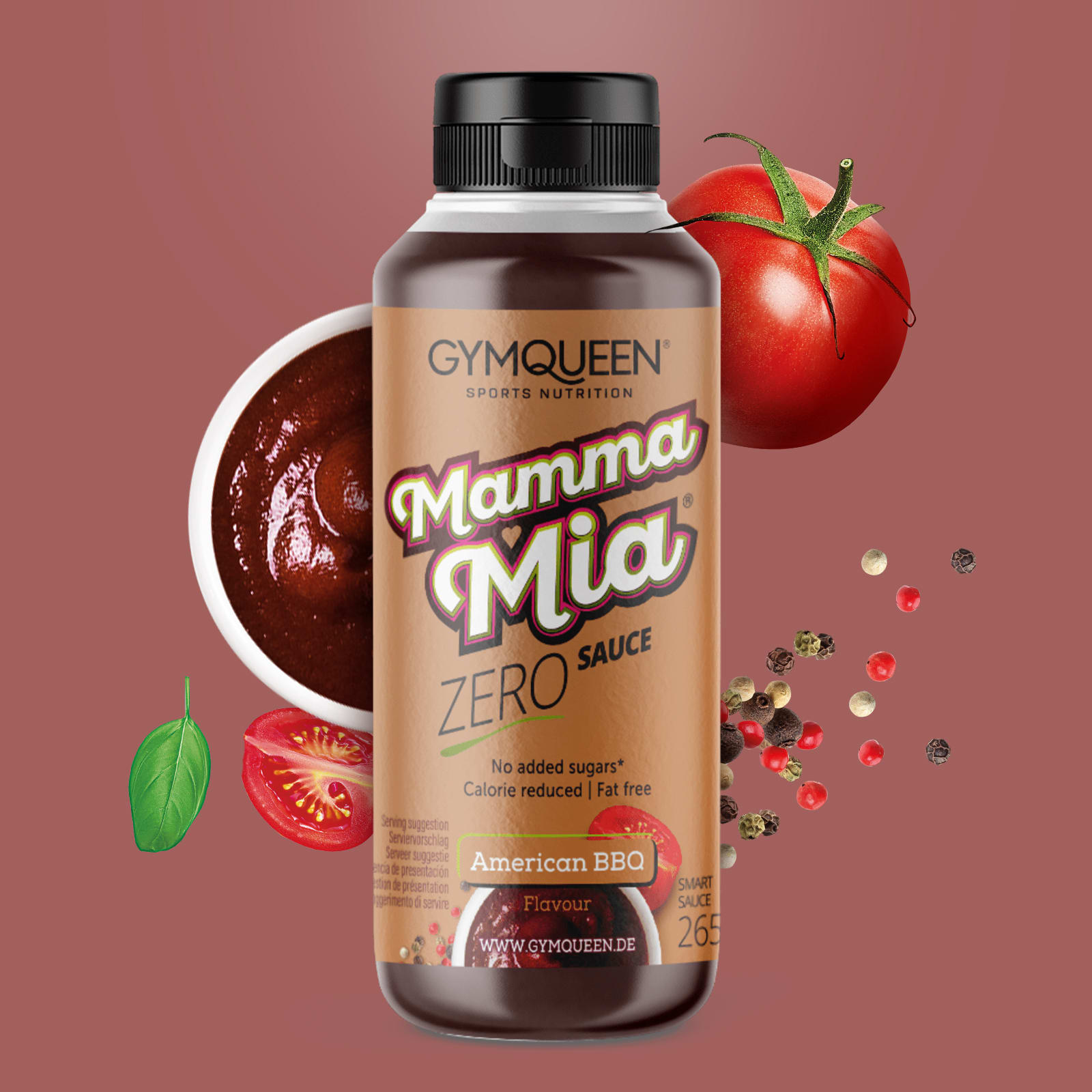 Mamma Mia Zero Saucen - 265ml - American BBQ