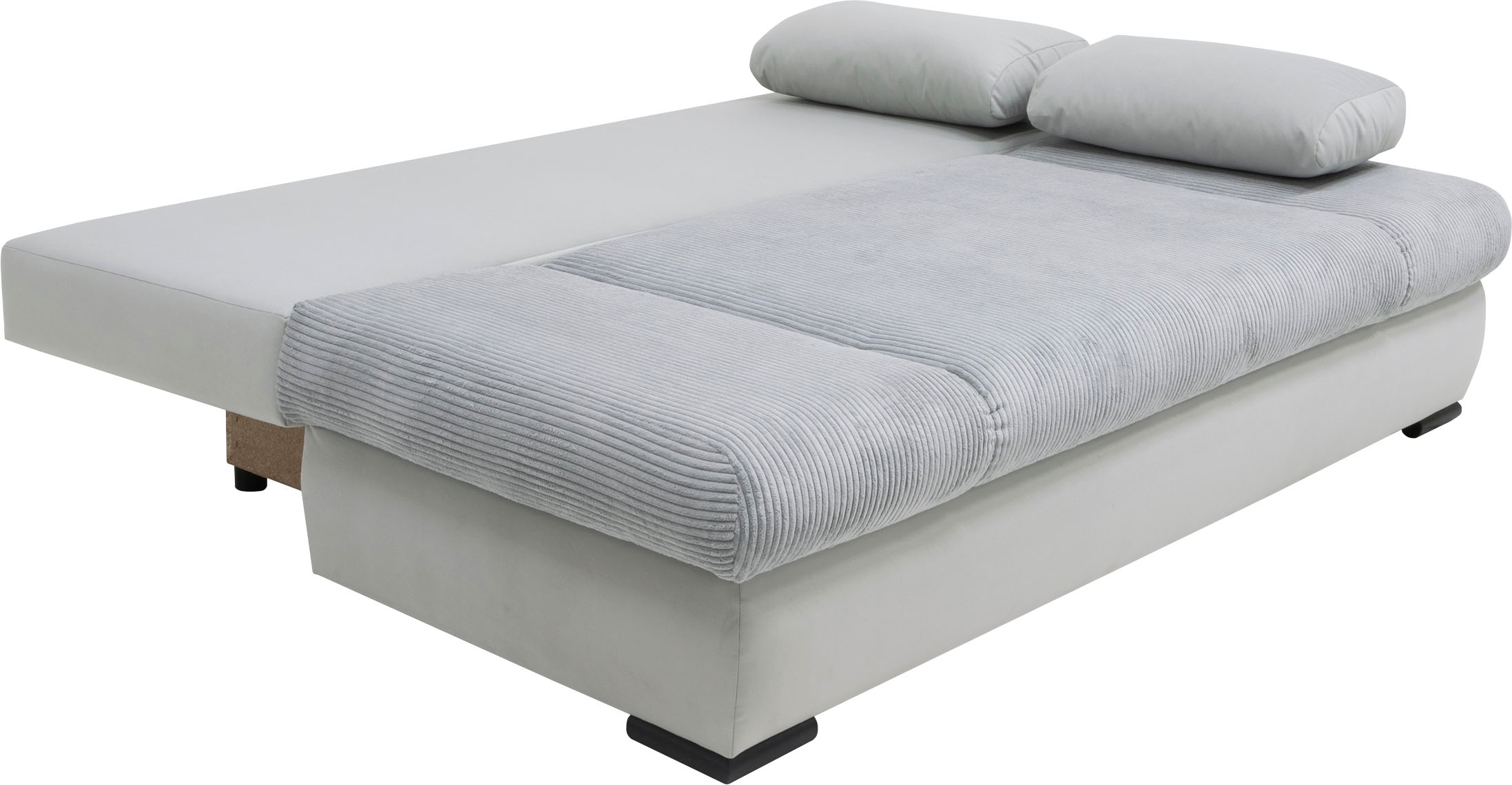 COLLECTION AB Schlafsofa »Chicago, B: 200 cm, Liegefl. 146x200 cm« mit Bettfunktion, Bettkasten & 2 Armlehnenkissen, Federkern