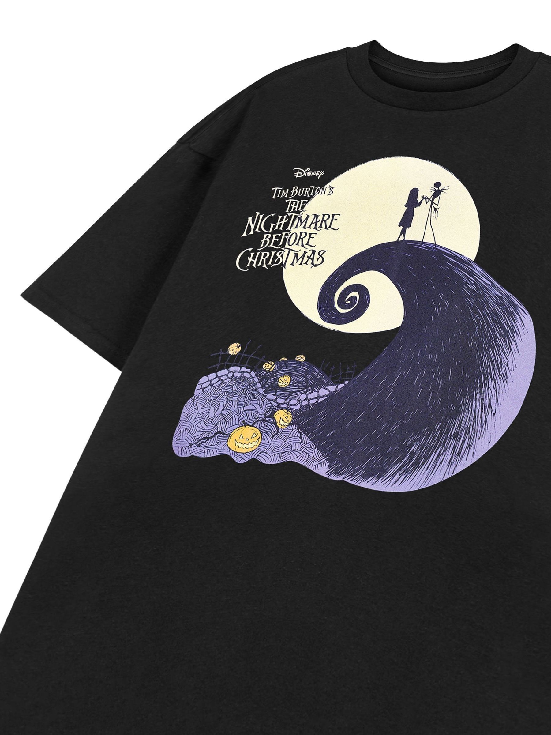 Vanilla Underground Adult Unisex Disney The Nightmare Before Christmas gelicentieerd 100% katoenen Halloween T-shirt