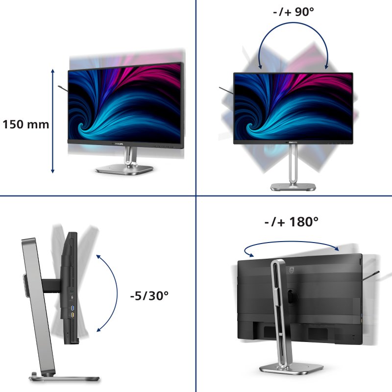 Philips 4000 series 24B2U4301/00 écran plat de PC 60,5 cm (23.8