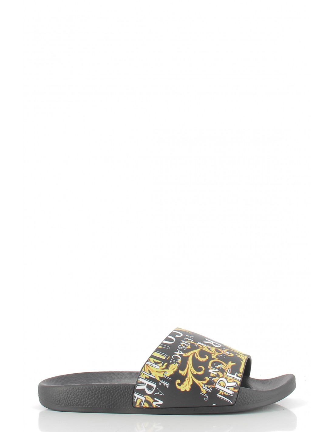 versace Claquettes homme slide noir