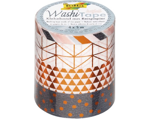 Washi tape hete folie koper 4-delige set
