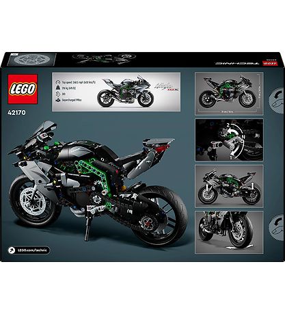 LEGO® Technic - Kawasaki Ninja H2R Motorrad 42170 - 643 Teile