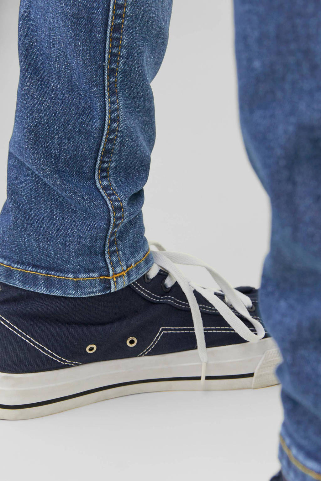 JACK & JONES low waist skinny jeans JJILIAM JJORIGINAL blue denim